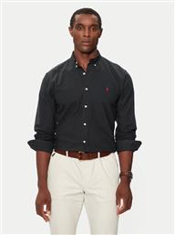 ΠΟΥΚΑΜΙΣΟ BSR 710772288 ΜΑΥΡΟ SLIM FIT POLO RALPH LAUREN