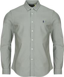 ΠΟΥΚΑΜΙΣΟ ΜΕ ΜΑΚΡΙΑ ΜΑΝΙΚΙΑ CHEMISE AJUSTEE SLIM FIT EN OXFORD LEGER POLO RALPH LAUREN