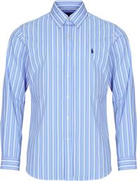 ΠΟΥΚΑΜΙΣΟ ΜΕ ΜΑΚΡΙΑ ΜΑΝΙΚΙΑ CHEMISE COUPE DROITE EN POPLINE DE COTON COL BOUTONNE POLO RALPH LAUREN από το SPARTOO