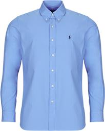 ΠΟΥΚΑΜΙΣΟ ΜΕ ΜΑΚΡΙΑ ΜΑΝΙΚΙΑ CHEMISE COUPE DROITE EN POPLINE DE COTON COL BOUTONNE POLO RALPH LAUREN