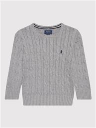 ΠΟΥΛΟΒΕΡ 322702674041 ΓΚΡΙ REGULAR FIT POLO RALPH LAUREN