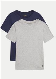 ΣΕΤ 2 T-SHIRTS 9P5006 ΣΚΟΥΡΟ ΜΠΛΕ REGULAR FIT POLO RALPH LAUREN