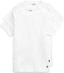 ΣΕΤ 2 T-SHIRTS CORE REPLEN 714835960002 ΛΕΥΚΟ SLIM FIT POLO RALPH LAUREN