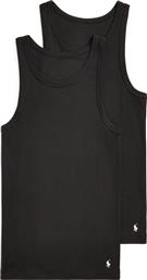 ΣΕΤ 2 TANK TOPS 714959333001 ΜΑΥΡΟ SLIM FIT POLO RALPH LAUREN