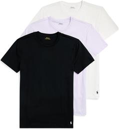 ΣΕΤ 3 T-SHIRTS 714830304035 ΕΓΧΡΩΜΟ SLIM FIT POLO RALPH LAUREN