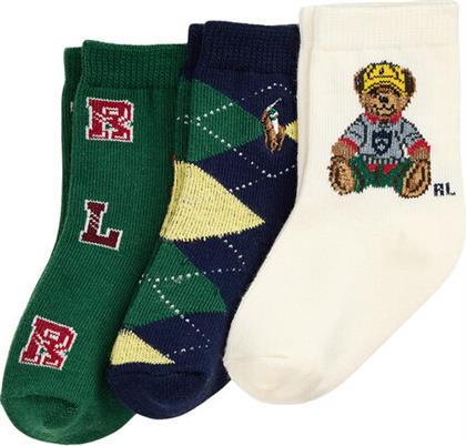 ΣΕΤ ΨΗΛΕΣ ΚΑΛΤΣΕΣ ΠΑΙΔΙΚΕΣ 3 ΤΕΜΑΧΙΩΝ POLO RALPH LAUREN