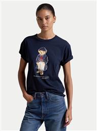 T-SHIRT 211947944001 ΣΚΟΥΡΟ ΜΠΛΕ REGULAR FIT POLO RALPH LAUREN