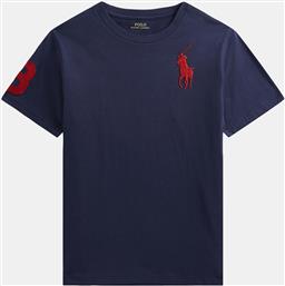 T-SHIRT 323832907039 ΣΚΟΥΡΟ ΜΠΛΕ REGULAR FIT POLO RALPH LAUREN