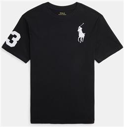 T-SHIRT 323832907055 ΜΑΥΡΟ REGULAR FIT POLO RALPH LAUREN