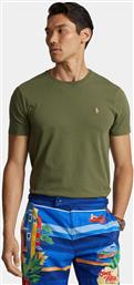 T-SHIRT 710671438341 ΠΡΑΣΙΝΟ CUSTOM SLIM FIT POLO RALPH LAUREN