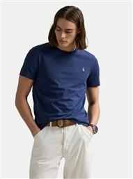 T-SHIRT 710671438426 ΣΚΟΥΡΟ ΜΠΛΕ CUSTOM SLIM FIT POLO RALPH LAUREN