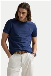 T-SHIRT 710671438426 ΣΚΟΥΡΟ ΜΠΛΕ CUSTOM SLIM FIT POLO RALPH LAUREN