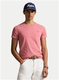 T-SHIRT 710671438433 ΡΟΖ CUSTOM SLIM FIT POLO RALPH LAUREN