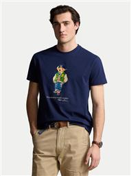 T-SHIRT 710854497039 ΣΚΟΥΡΟ ΜΠΛΕ REGULAR FIT POLO RALPH LAUREN από το MODIVO