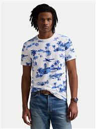 T-SHIRT 710963814001 ΜΠΛΕ CUSTOM SLIM FIT POLO RALPH LAUREN