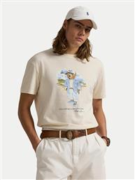 T-SHIRT 710969630001 ΜΠΕΖ CUSTOM SLIM FIT POLO RALPH LAUREN