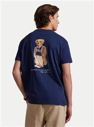 T-SHIRT 710974585001 ΣΚΟΥΡΟ ΜΠΛΕ CUSTOM SLIM FIT POLO RALPH LAUREN