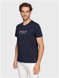 T-SHIRT 714862615003 ΣΚΟΥΡΟ ΜΠΛΕ SLIM FIT POLO RALPH LAUREN από το MODIVO