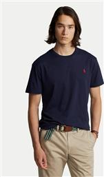 T-SHIRT BSR 710680785 ΣΚΟΥΡΟ ΜΠΛΕ CUSTOM SLIM FIT POLO RALPH LAUREN