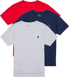 T-SHIRT ΜΕ ΚΟΝΤΑ ΜΑΝΙΚΙΑ 3PKCNSSTEE-SETS-GIFT BOX SET POLO RALPH LAUREN