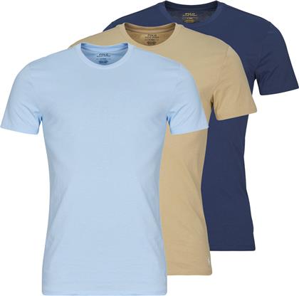 T-SHIRT ΜΕ ΚΟΝΤΑ ΜΑΝΙΚΙΑ S/S CREW 3 PACK CREW UNDERSHIRT POLO RALPH LAUREN