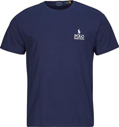 T-SHIRT ΜΕ ΚΟΝΤΑ ΜΑΝΙΚΙΑ T-SHIRT MULTILOGOS BRODES POLO RALPH LAUREN