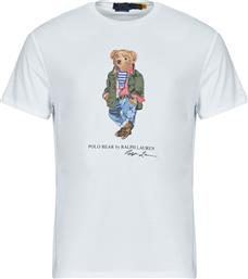 T-SHIRT ΜΕ ΚΟΝΤΑ ΜΑΝΙΚΙΑ T-SHIRT POLO BEAR AJUSTE EN COTON POLO RALPH LAUREN