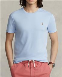 T-SHIRT SSCNCMSLM1-SHORT SLEEVE 710740727005 400 BLUE POLO RALPH LAUREN