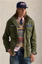 ΒΑΜΒΑΚΕΡΟ ΜΠΟΥΦΑΝ ICNC FLD JKT LINED FIELD ΧΡΩΜΑ: ΠΡΑΣΙΝΟ, 710961616 POLO RALPH LAUREN