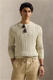 ΒΑΜΒΑΚΕΡΟ ΠΟΥΛΟΒΕΡ PULLOVER ΑΝΔΡΙΚΟ, ΧΡΩΜΑ: ΜΠΕΖ, 710965867 POLO RALPH LAUREN