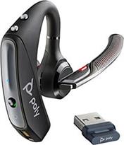 VOYAGER 5200 USB-A BLUETOOTH HEADSET +BT700 DONGLE CASE CHARGER POLY