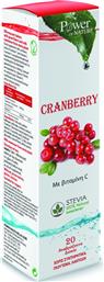 POWER OF NATURE CRANBERRY STEVIA 20 EFFER. TABS POWER HEALTH