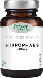 PLATINUM RANGE HIPPOPHAES 400MG ΣΥΜΠΛΗΡΩΜΑ ΔΙΑΤΡΟΦΗΣ ΜΕ ΙΠΠΟΦΑΕΣ ΓΙΑ ΤΟΝΩΣΗ & ΑΝΤΙΟΞΕΙΔΩΤΙΚΗ ΔΡΑΣΗ 30VEG.CAPS POWER HEALTH από το PHARM24