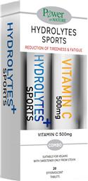 PROMO HYDROLYTES+ SPORTS LEMON 20 EFFER.TABS & VITAMIN C 500MG ORANGE 20 EFFER.TABS POWER HEALTH