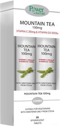 PROMO MOUNTAIN TEA 100MG 40 EFFER.TABS (2X20 EFFER.TABS) POWER HEALTH