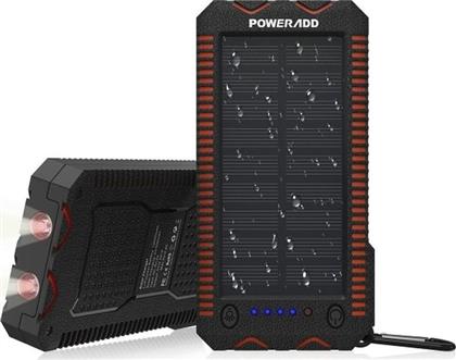 ΗΛΙΑΚΟ ΑΔΙΑΒΡΟΧΟ POWERBANK 12000MAH - ΜΑΥΡΟ POWERADD