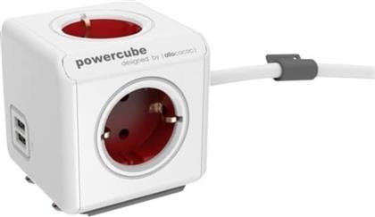 ΠΟΛΥΜΠΡΙΖΟ ALLOCACOC EXTENDED USB 1.5M - ΚΟΚΚΙΝΟ POWERCUBE