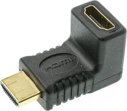 ADAPTER HDMI 1.4V (F) ΣΕ HDMI 1.4V (M), ΓΩΝΙΑΚΟΣ 90° POWERTECH