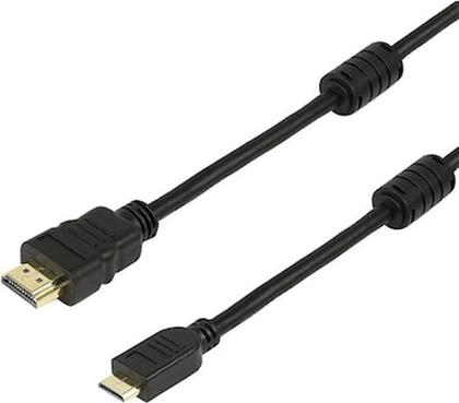 HDMI 19PIN ΣΕ HDMI MINI - 1.4V / 2F + WITH ETHERNET - 5M POWERTECH