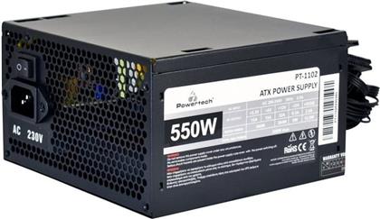 ΤΡΟΦΟΔΟΤΙΚΟ ΥΠΟΛΟΓΙΣΤΗ PT-1102 550W ATX 120MM FAN - ΜΑΥΡΟ POWERTECH