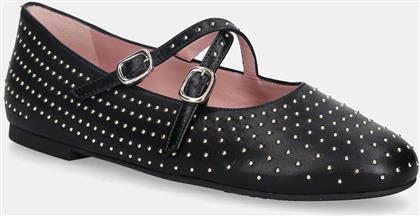 ΔΕΡΜΑΤΙΝΕΣ ΜΠΑΛΑΡΙΝΕΣ NICOLE ΧΡΩΜΑ: ΜΑΥΡΟ, 52559-001 PRETTY BALLERINAS