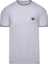 ΑΝΔΡΙΚΟ T-SHIRT ΜΕ CONTRAST ΛΕΠΤΟΜΕΡΕΙΕΣ ΚΑΙ LOGO PATCH MODERN FIT - 26044004 ΛΕΥΚΟ PRINCE OLIVER