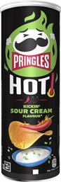 ΤΣΙΠΣ HOT KICKIN SOUR CREAM 160G PRINGLES