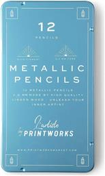 ΣΕΤ ΚΗΡΟΜΠΟΓΙΕΣ ΣΕ ΘΗΚΗ METALLIC 12-PACK PRINTWORKS