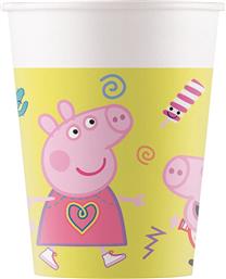 ΠΟΤΗΡΙΑ ΧΑΡΤΙΝΑ PEPPA PIG 200ML (8ΤΕΜ) PROCOS