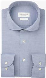 ΑΝΔΡΙΚΟ ΠΟΥΚΑΜΙΣΟ ΜΕ ΜΙΡΚΟΣΧΕΔΙΟ SLIM FIT - PPWH30001B ΜΠΛΕ ΑΝΟΙΧΤΟ PROFUOMO