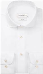 ΑΝΔΡΙΚΟ ΠΟΥΚΑΜΙΣΟ ΜΟΝΟΧΡΩΜΟ SLIM FIT - PP2H00010A ΛΕΥΚΟ PROFUOMO