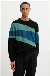 ΜΑΛΛΙΝΗ ΜΠΛΟΥΖΑ ΧΡΩΜΑ: ΜΑΥΡΟ, M2R-499Z-T22518 PS PAUL SMITH
