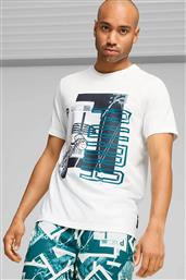 ΑΝΔΡΙΚΟ T-SHIRT ΜΕ GRAPHIC PRINT CLASSIC CUT ''WINNING SHOT'' - 682311 ΛΕΥΚΟ PUMA