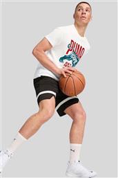 ΑΝΔΡΙΚΟ T-SHIRT ΜΕ GRAPHIC PRINT REGULAR FIT ''WINNING SHOT'' - 682312 ΛΕΥΚΟ PUMA